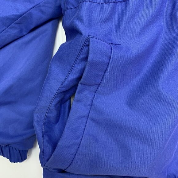 Northern Sun Vintage Winter Coat Medium Embroidered Mountains & Sun Blue - Picture 12 of 13